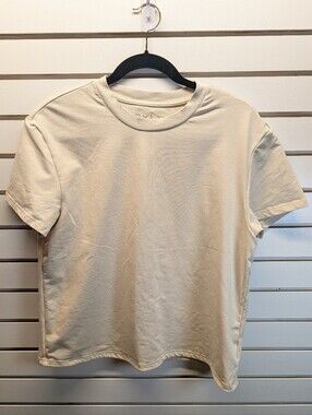 BYLT Lux T Shirt Men Size Medium Tan Casual Short Sleeve